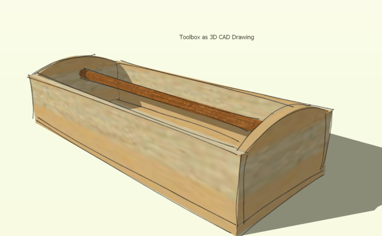 Sketch Up Model Finished as Pencil Drawing
