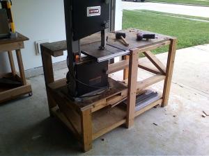 Completed bandsaw/router table.
