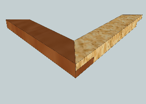 Mitered Half Lap Joint disassembled and reassembled.